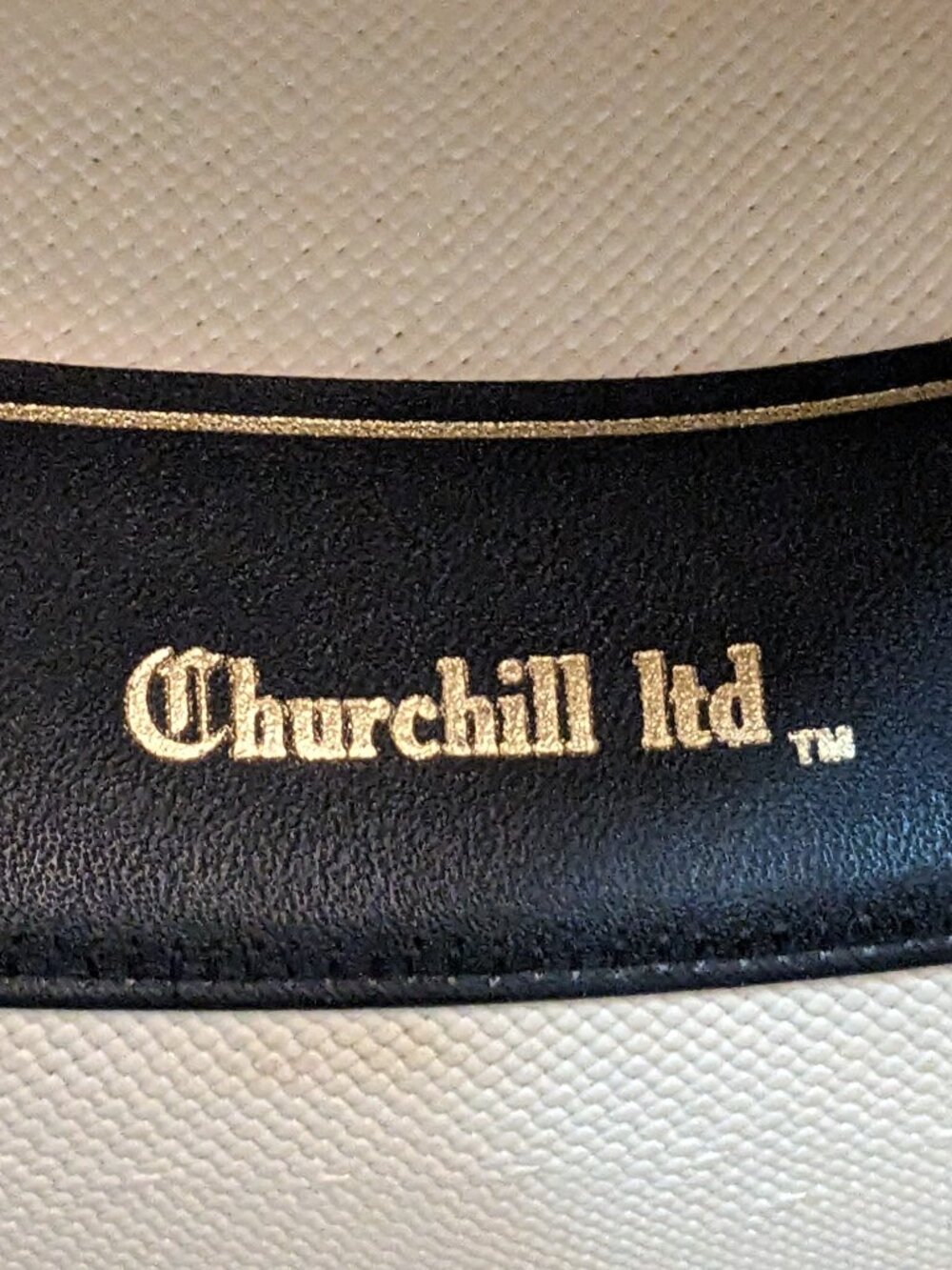 Churchill Ltd. Vintage Straw Vagabond Gambler Hat Size  17-3/4 - Picture 7 of 8